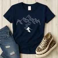 Skiing Women's T-Shirt thumb 3