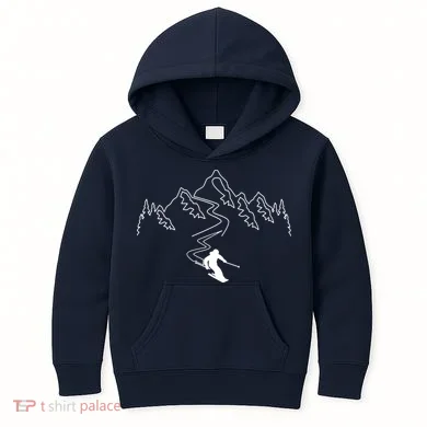 Skiing Kids Hoodie