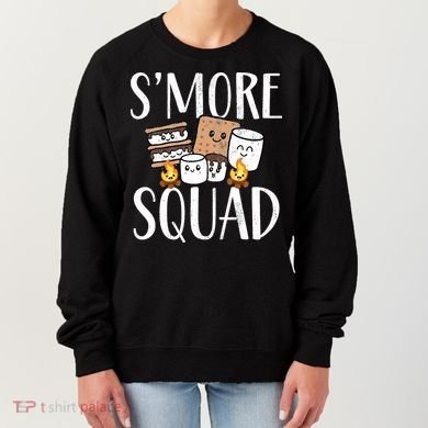 Smore Squad Kawaii S'more Camping Team distressed Women's Sweatshirt