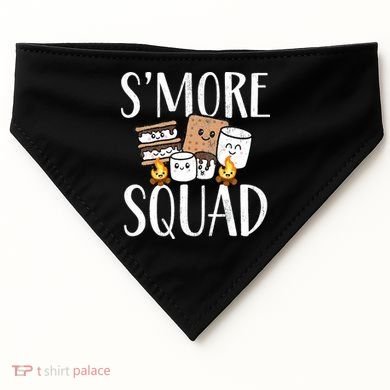 Smore Squad Kawaii S'more Camping Team distressed USA-Made Doggie Bandana