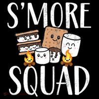 Smore Squad Kawaii S'more Camping Team distressed Hoodie thumb 7