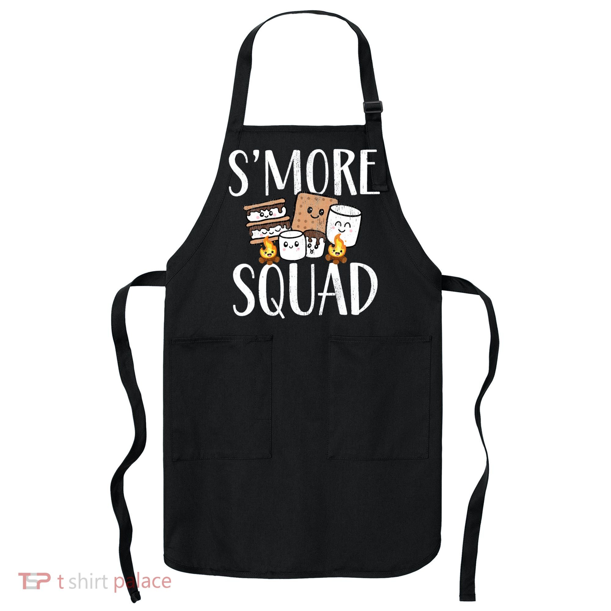 Smore Squad Kawaii S'more Camping Team distressed Apron