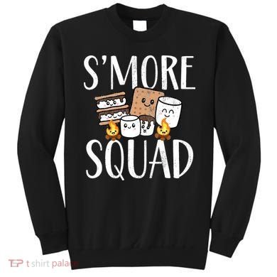 Smore Squad Kawaii S'more Camping Team distressed Sweatshirt