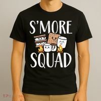 Smore Squad Kawaii S'more Camping Team distressed T-Shirt thumb 3