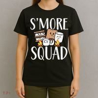Smore Squad Kawaii S'more Camping Team distressed T-Shirt thumb 4