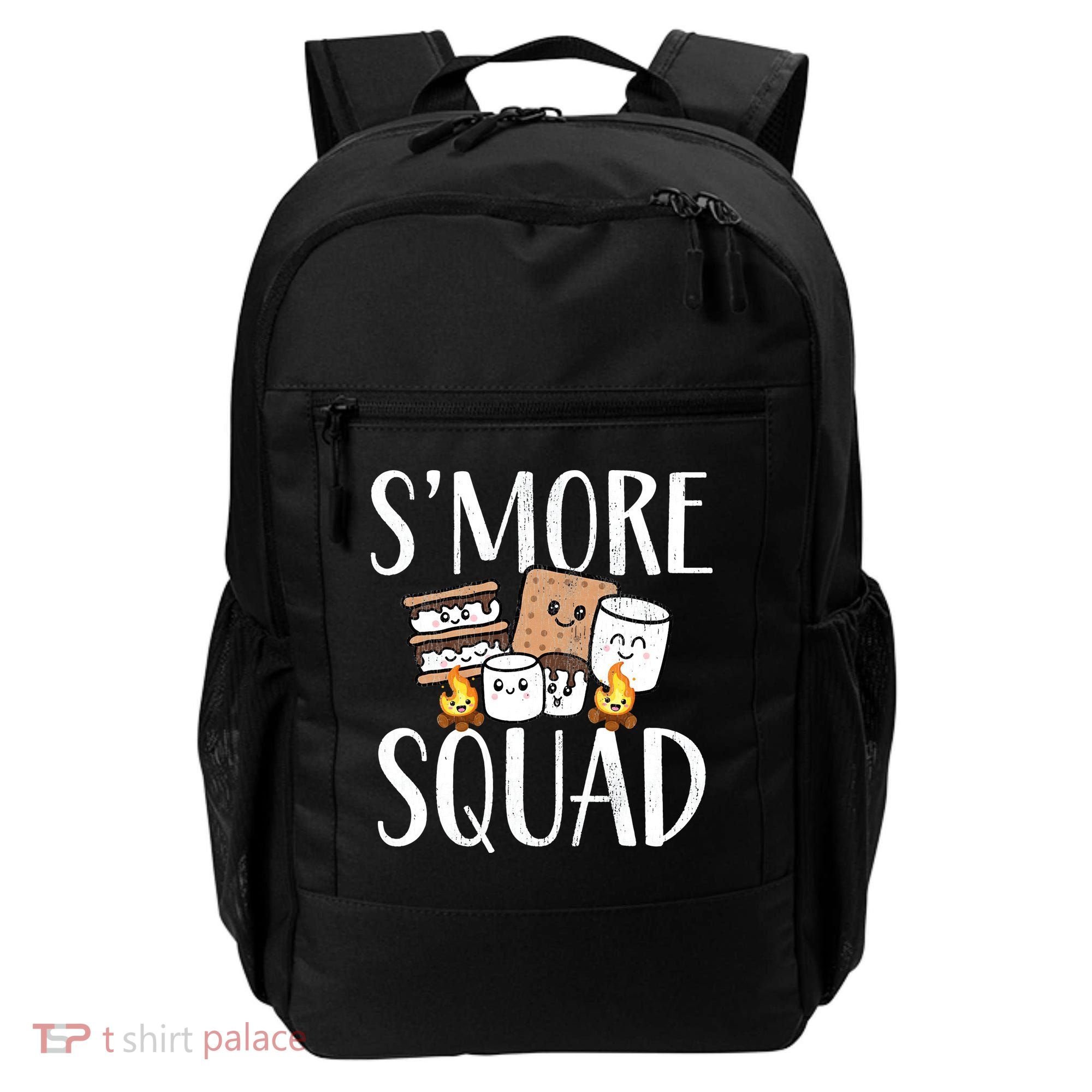 Smore Squad Kawaii S'more Camping Team distressed Backpack
