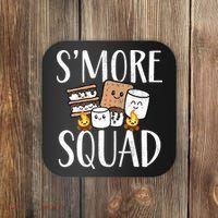 Smore Squad Kawaii S'more Camping Team distressed Coaster thumb 0