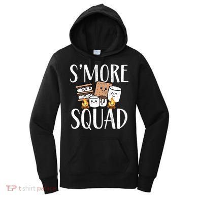 Smore Squad Kawaii S'more Camping Team distressed Women's Hoodie