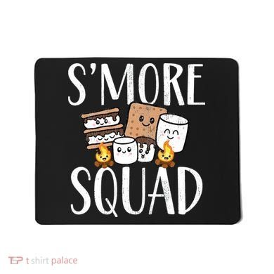 Smore Squad Kawaii S'more Camping Team distressed Mousepad