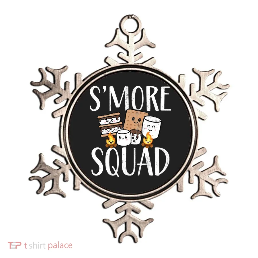 Smore Squad Kawaii S'more Camping Team distressed Ornament