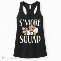 Smore Squad Kawaii S'more Camping Team distressed Women's Tank Top thumb 0