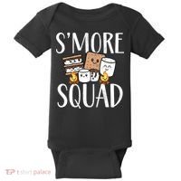 Smore Squad Kawaii S'more Camping Team distressed Baby Bodysuit thumb 0