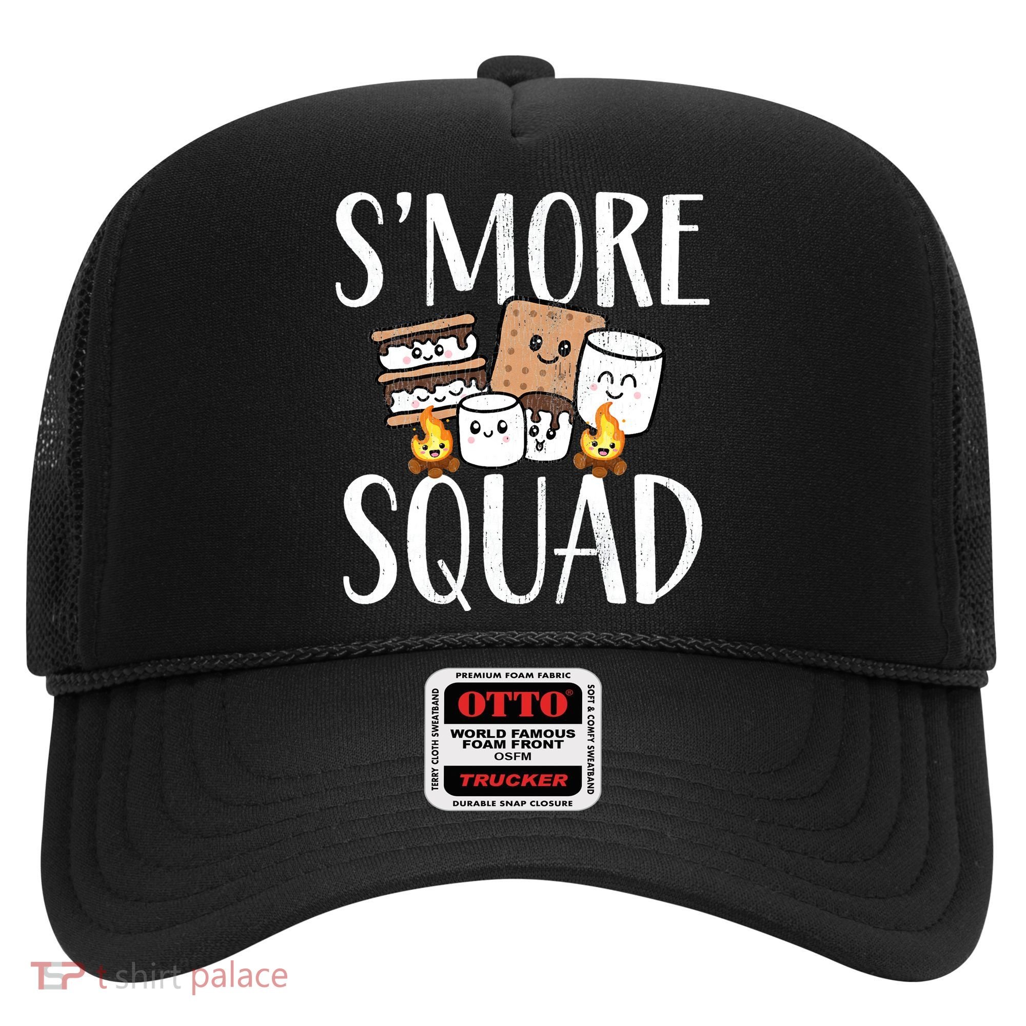 Smore Squad Kawaii S'more Camping Team distressed Hat