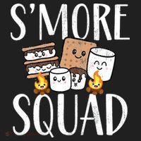 Smore Squad Kawaii S'more Camping Team distressed Hat thumb 2