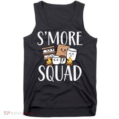 Smore Squad Kawaii S'more Camping Team distressed Tank Top