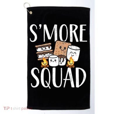 Smore Squad Kawaii S'more Camping Team distressed Golf Towel