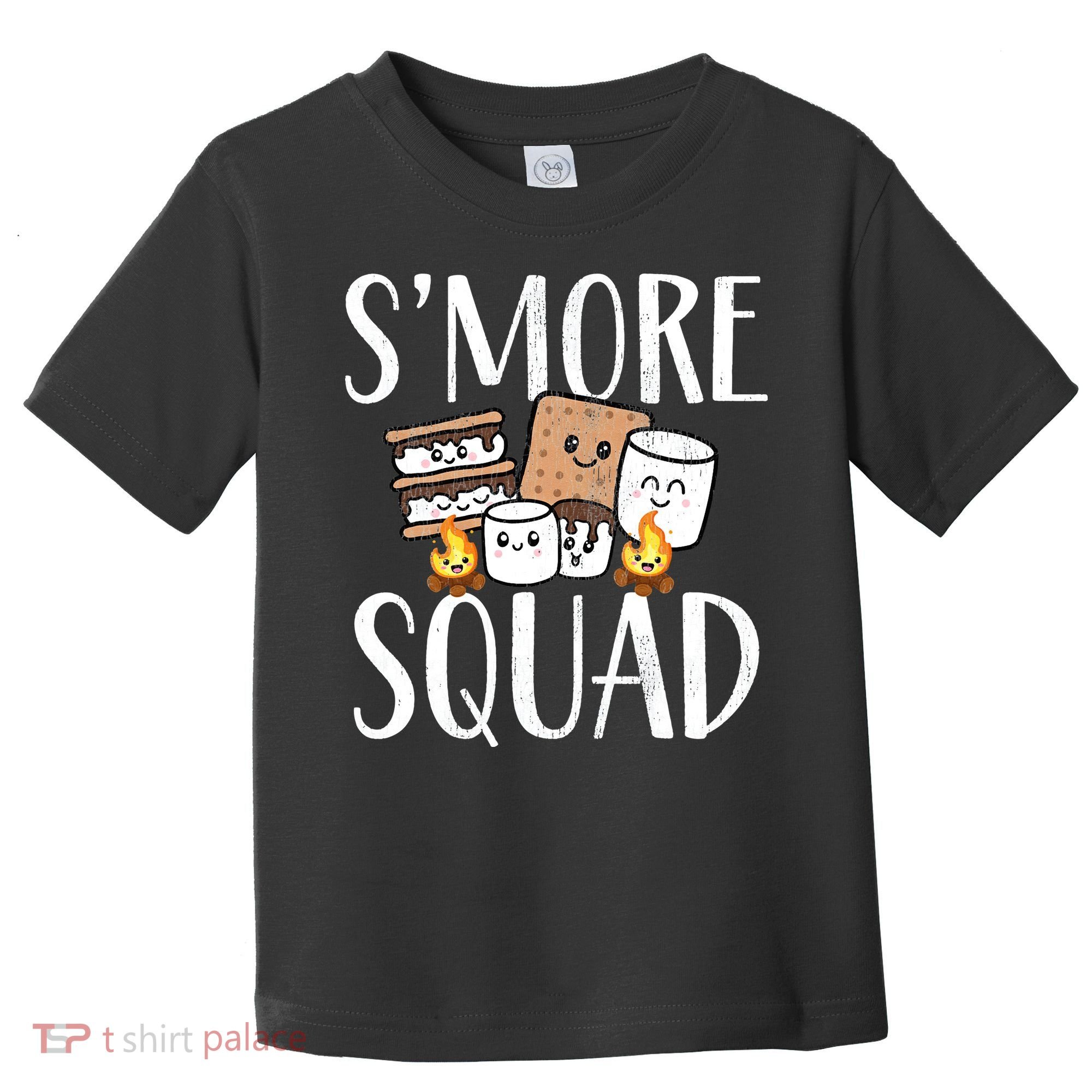 Smore Squad Kawaii S'more Camping Team distressed Toddler T-Shirt