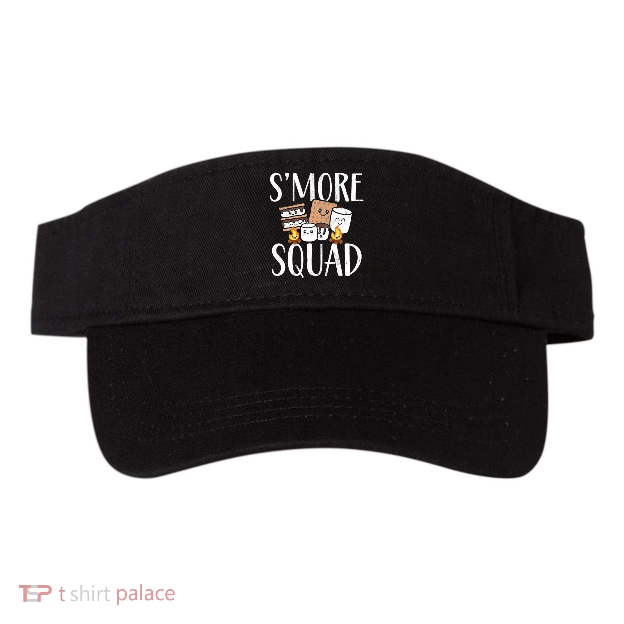Smore Squad Kawaii S'more Camping Team distressed Visor