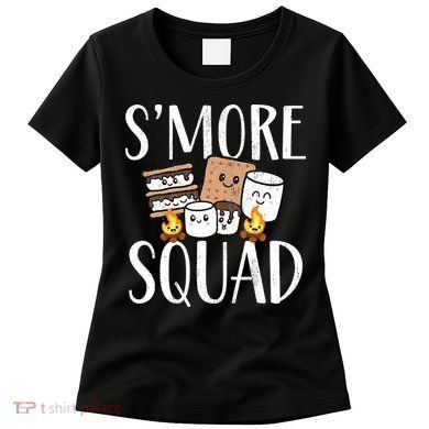 Smore Squad Kawaii S'more Camping Team distressed Women's T-Shirt