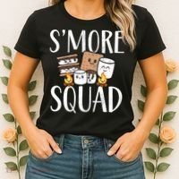 Smore Squad Kawaii S'more Camping Team distressed Women's T-Shirt thumb 2