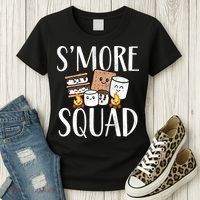 Smore Squad Kawaii S'more Camping Team distressed Women's T-Shirt thumb 3