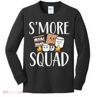 Smore Squad Kawaii S'more Camping Team distressed Kids Long Sleeve Shirt thumb 0