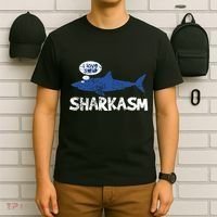 Shark Shar Kasm Marine Biology Funny Vintage Gift T-Shirt thumb 6