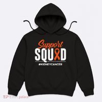 Support Squad Kidney Cancer Awareness Gift Kids Hoodie thumb 0