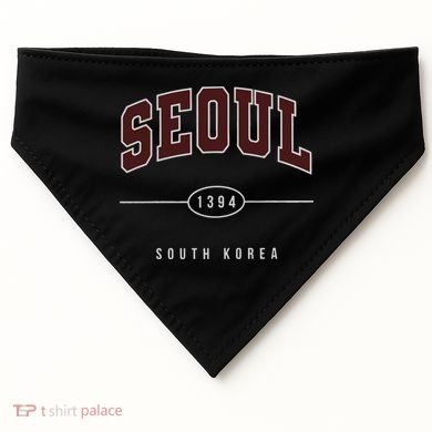 Seoul South Korea USA-Made Doggie Bandana