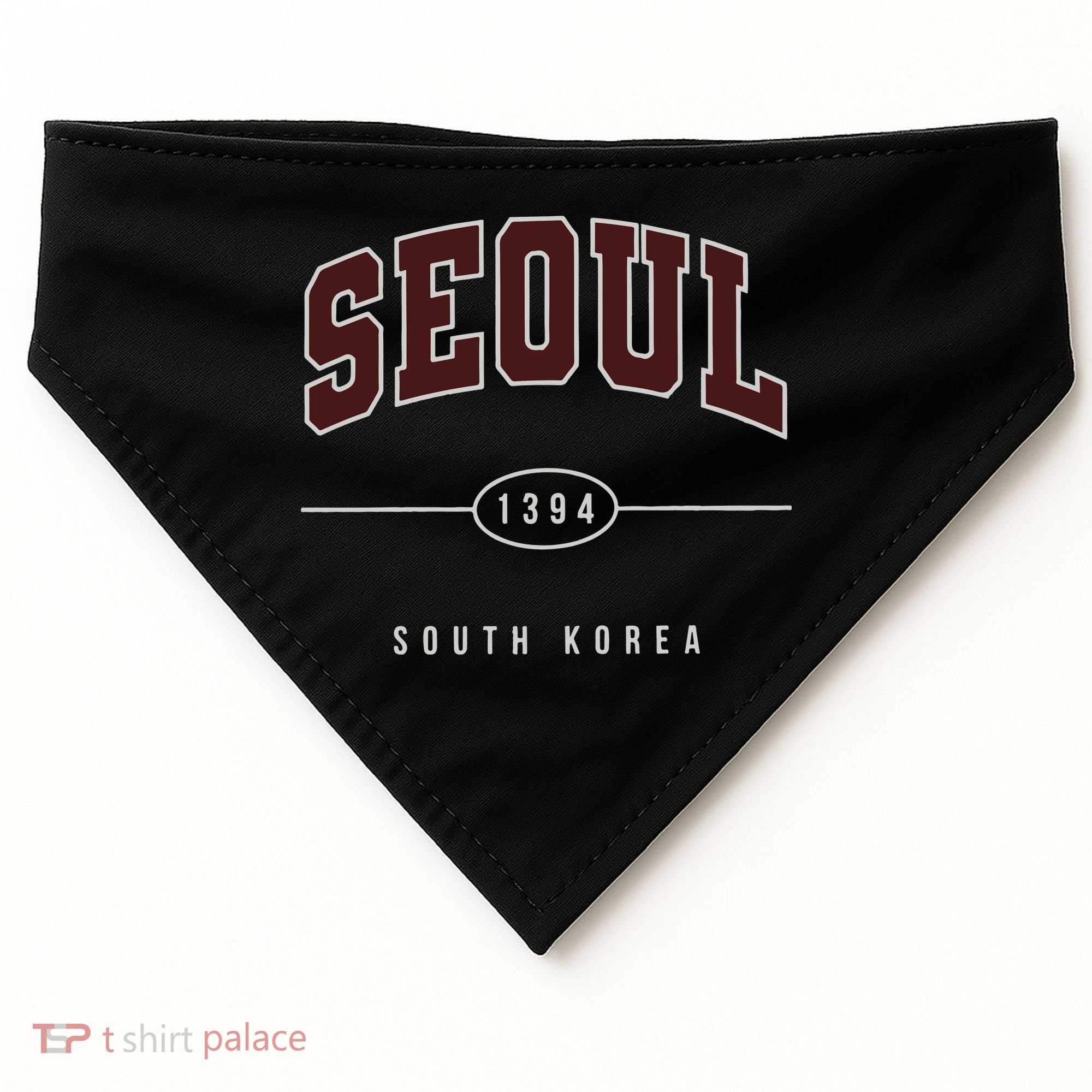 Seoul South Korea USA-Made Doggie Bandana