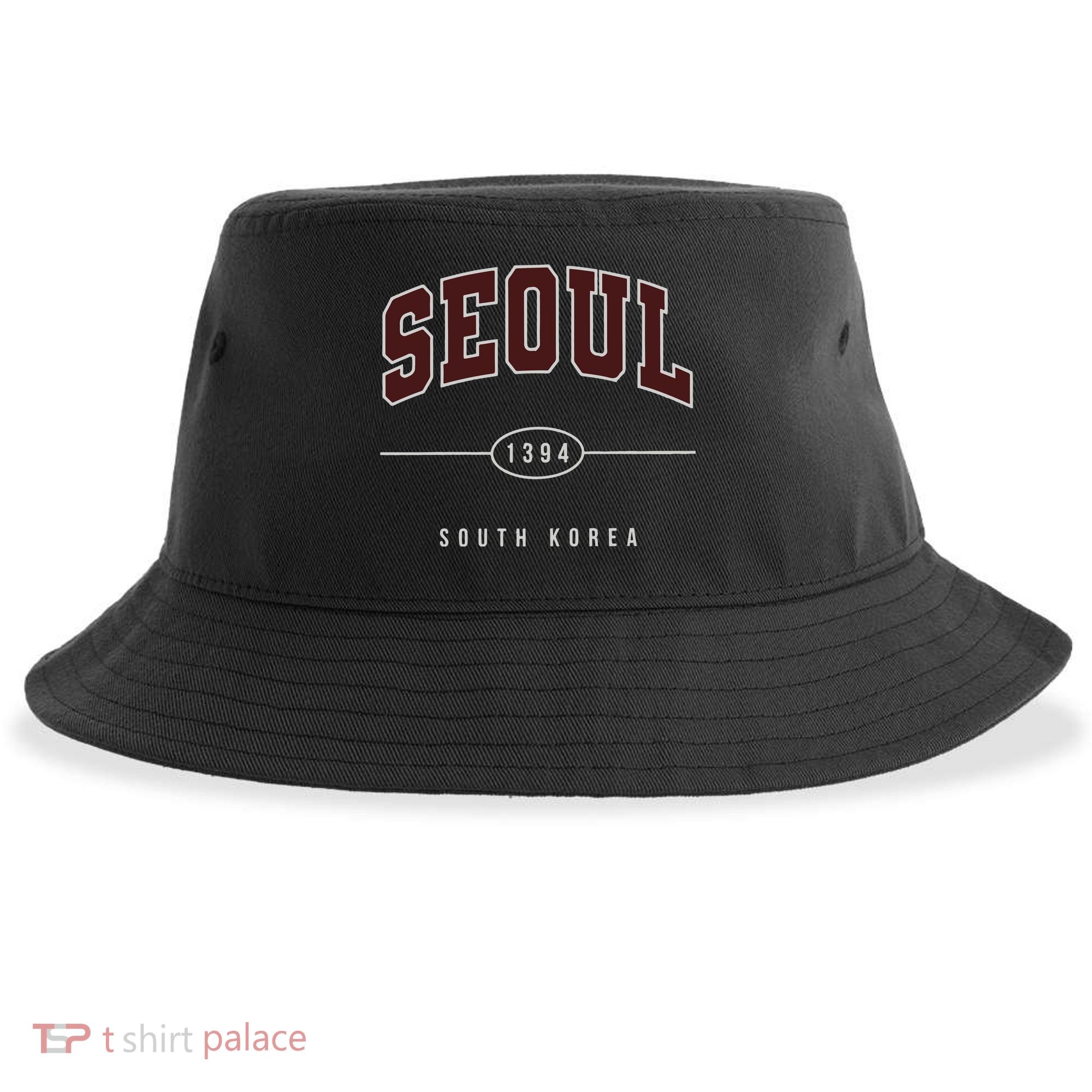 Seoul South Korea Sustainable Bucket Hat