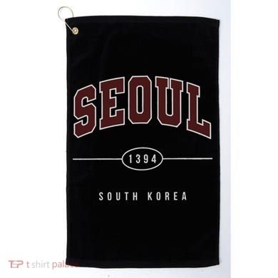 Seoul South Korea Golf Towel
