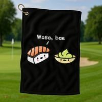 Sushi S Kawaii Wasa Bae Japanese Foodie Golf Towel thumb 1