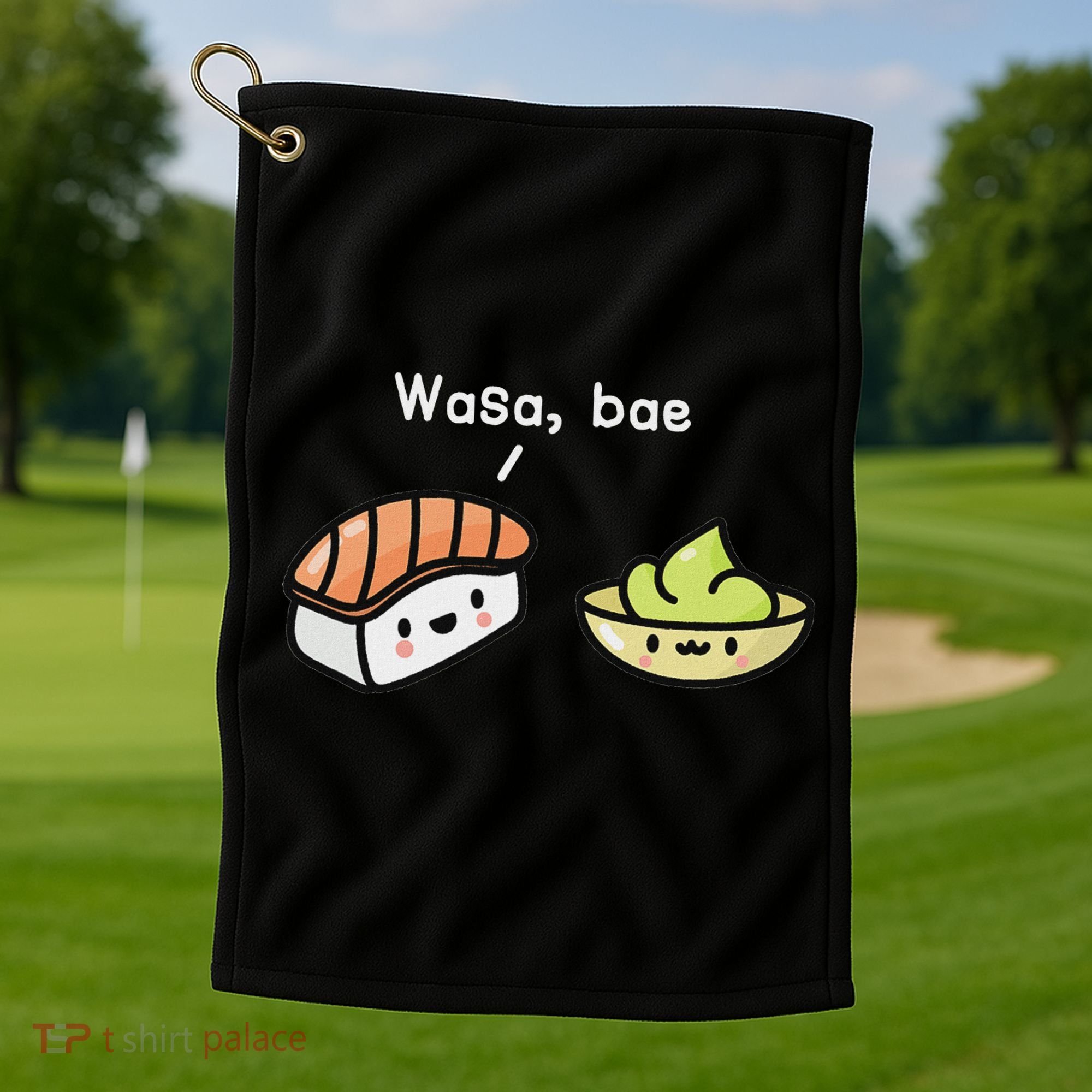 Sushi S Kawaii Wasa Bae Japanese Foodie Golf Towel