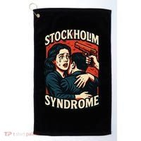 Stockholm Syndrome Love Hurts Golf Towel thumb 0