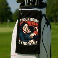 Stockholm Syndrome Love Hurts Golf Towel thumb 2