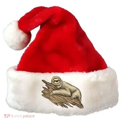 Sloth Santa Hat