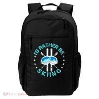 Skiing Skiing Lover I'd Rather Be Skiing Backpack thumb 0