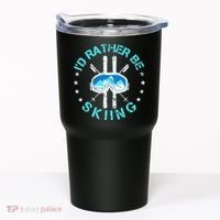 Skiing Skiing Lover I'd Rather Be Skiing Tumbler thumb 0
