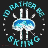 Skiing Skiing Lover I'd Rather Be Skiing Tumbler thumb 3