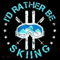 Skiing Skiing Lover I'd Rather Be Skiing Ornament thumb 1
