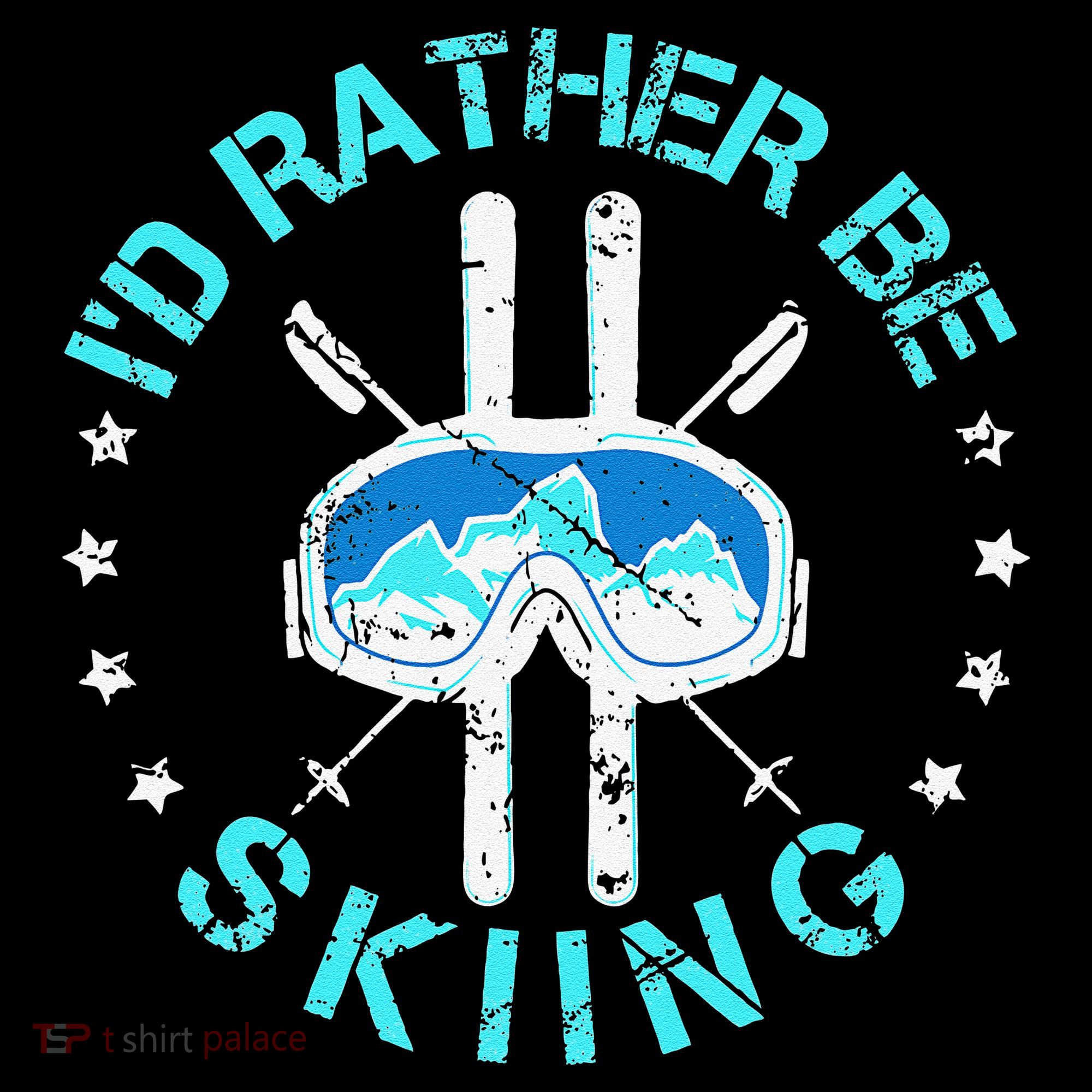 Skiing Skiing Lover I'd Rather Be Skiing Ornament