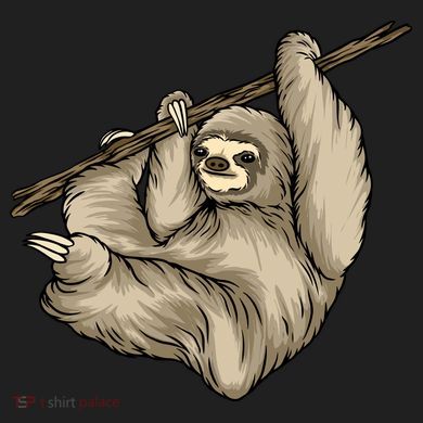 Sloth Comfort Colors Heavyweight Long Sleeve T-Shirt