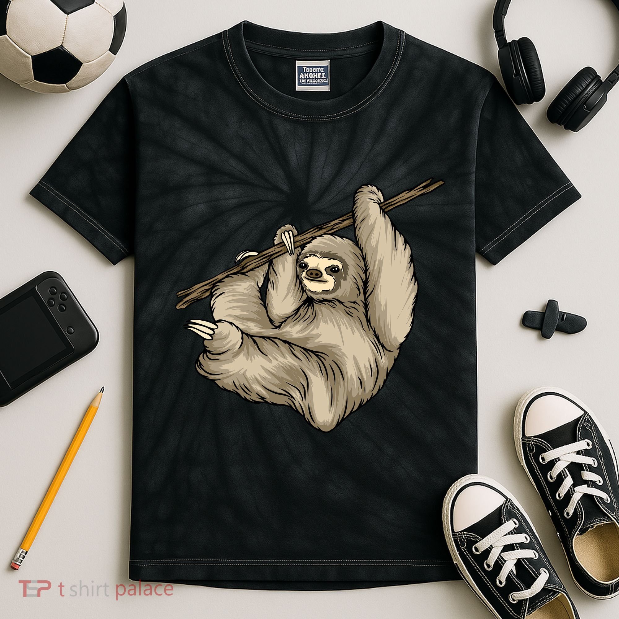 Sloth Kids Tie-Dye T-Shirt