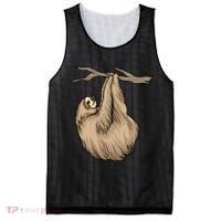 Sloth Mesh Reversible Basketball Jersey Tank thumb 0