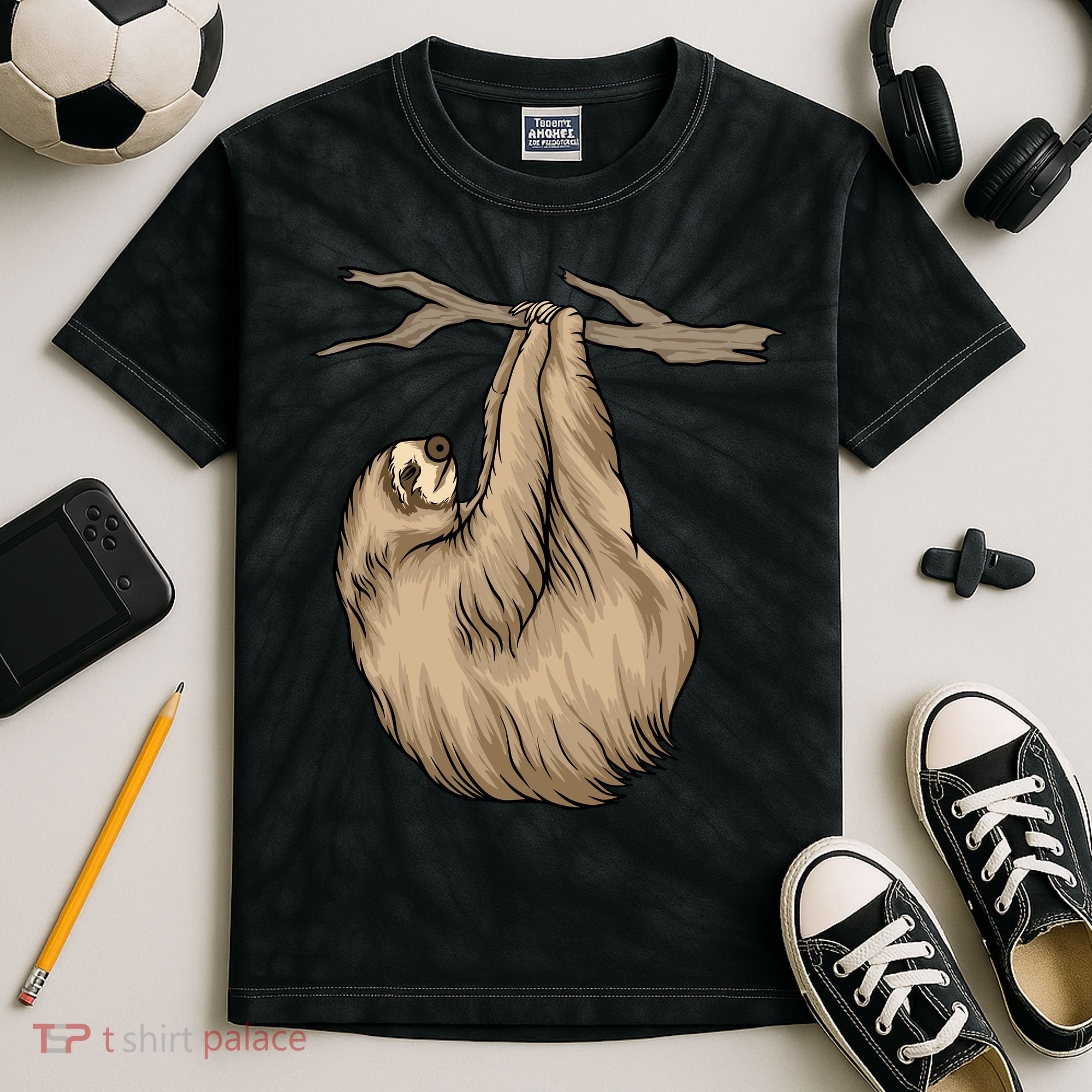 Sloth Kids Tie-Dye T-Shirt