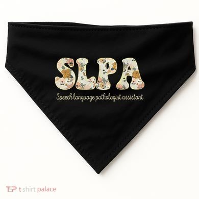 SLPA Speech Language Pathologist Assistant Appreciation USA-Made Doggie Bandana