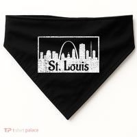 Saint St. Louis Missouri Skyline Souvenir Gift USA-Made Doggie Bandana thumb 0