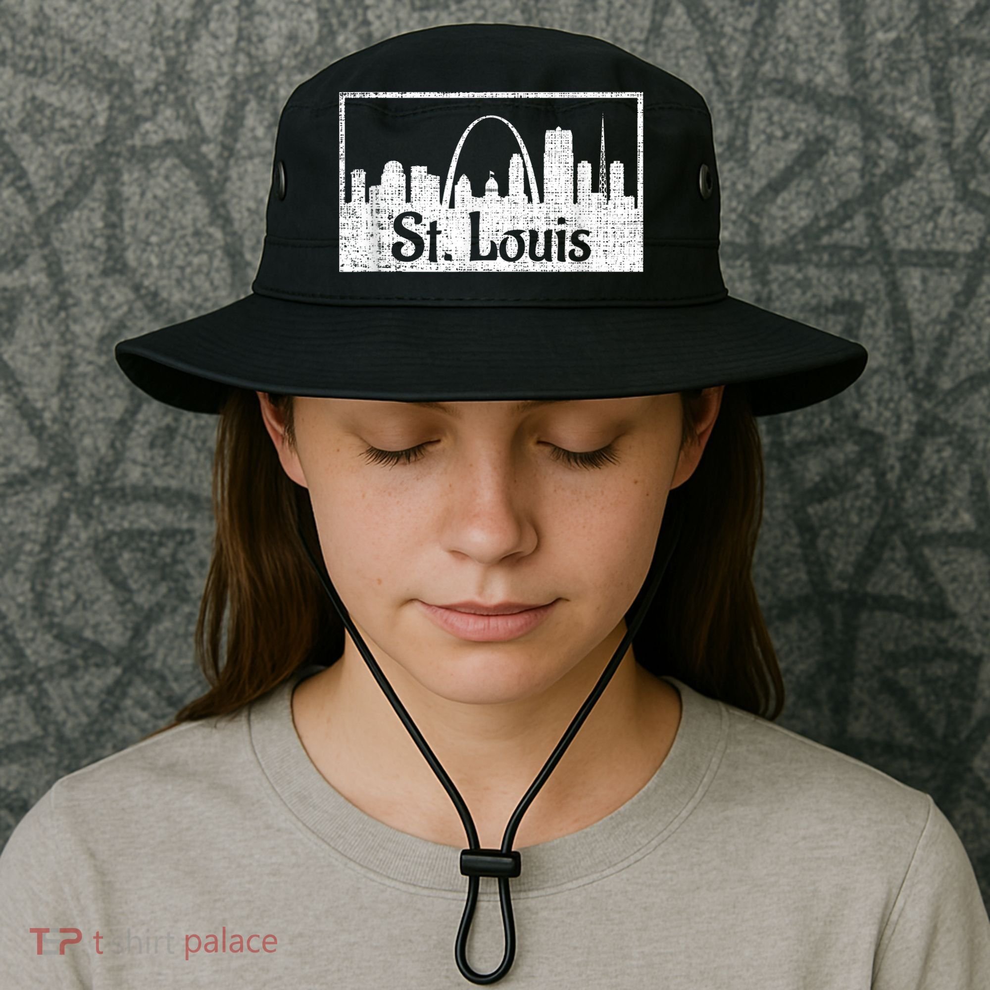 Saint St. Louis Missouri Skyline Souvenir Gift Bucket Hat