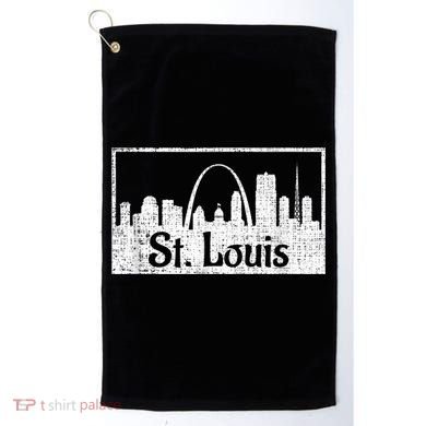 Saint St. Louis Missouri Skyline Souvenir Gift Golf Towel